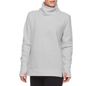 Avia Women's Athleisure Herringbone Pullover Sweatshirt Grey Size S 4-6